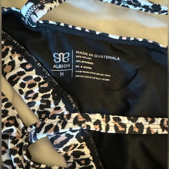 Albion Swim Top- Cheetah Print - Picture 2 of 2